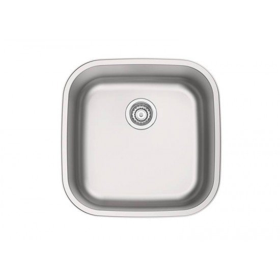 CUBA DE EMBUTIR OU SOBREPOR ARIA MAXI 40 BS EM AÇO INOX ACETINADO 40X40 CM TRAMONTINA