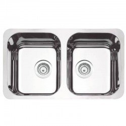 CUBA RETANGULAR EM ACO INOX ALTO BRILHO 72X40CM COM VALVULA 2C 34 BL