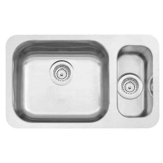 CUBA DUPLA AUXULIAR INOX 64X39 1C1/2 AC TRAMONTINA