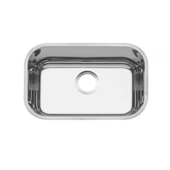 CUBA DE EMBUTIR LAVINIA 47 BL EM ACO INOX POLIDO 47X30 CM TRAMONTINA
