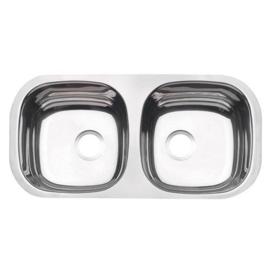 CUBA DUPLA RETANGULAR HOR PERF.INOX 78X40 POLIDO TRAMONTINA