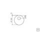 CUBA REDONDA STANDARD ACO INOX 30X14 POLIDO TRAMONTINA