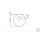 CUBA REDONDA STANDARD ACO INOX 35X14 POLIDO TRAMONTINA