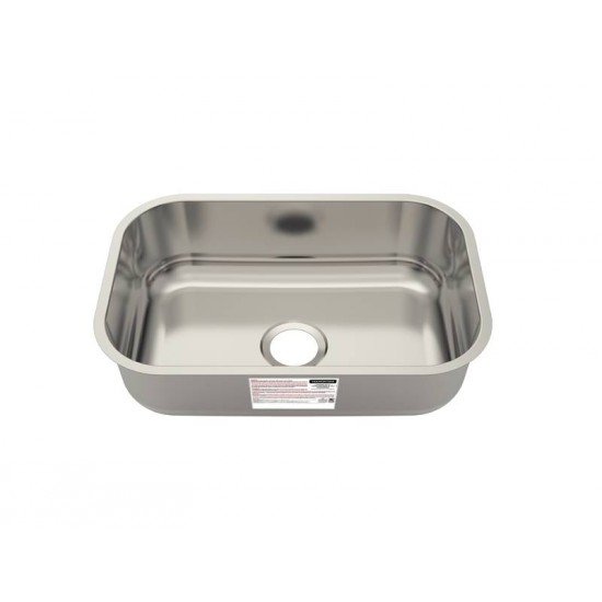CUBA DE EMBUTIR TRAMONTINA BASIC 47 BL EM AÇO INOX 47X30 CM