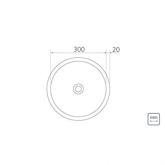LAVABO REDONDO DE SOBREPOR EM ACO INOX ALTO BRILHO 34CM