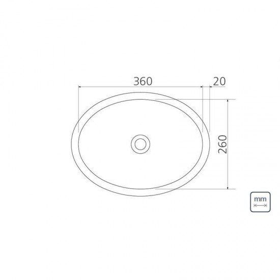 LAVABO OVAL DE SOBREPOR EM ACO INOX ALTO BRILHO 40X30CM