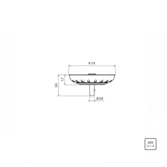 TAMPA INOX PARA VALVULA 4 1/2 LUXO E NEW LUXO TRAMONTINA