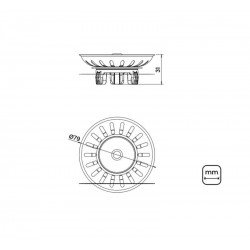 TAMPA PARA VALVULA 4 1/2 3 PINOS TRAMONTINA