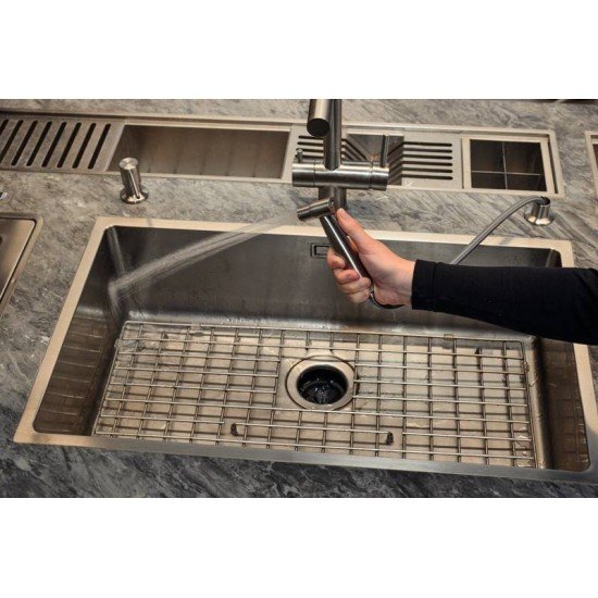 DUCHA MANUAL PARA COZINHA EM AÇO INOX COM EXTENSOR TRAMONTINA