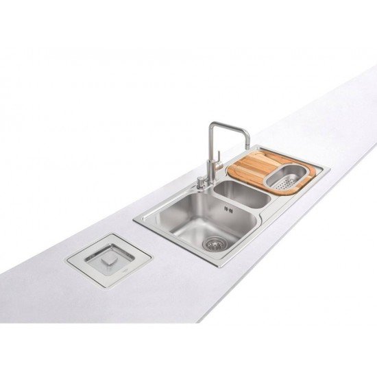 LIXEIRA INOX EMBUT CLEAN SQUARE 5L TRAMONTINA