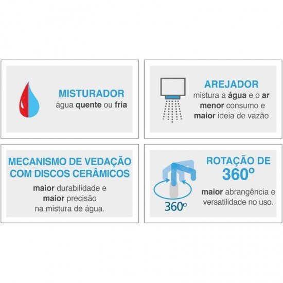 TORNEIRA MISTURADORA INOX MONOCOMANDO VERSA