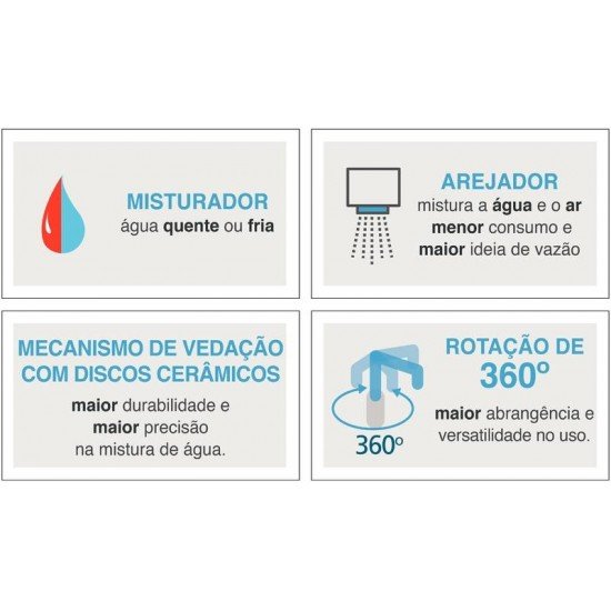 TORNEIRA EM AÇO INOX COM BICA ARTICULADA TRAMONTINA