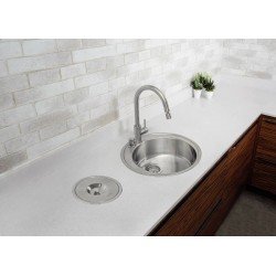 MISTURADOR MONOCOMANDO EM AÇO INOX E BICA ARTICULADA TRAMONTINA