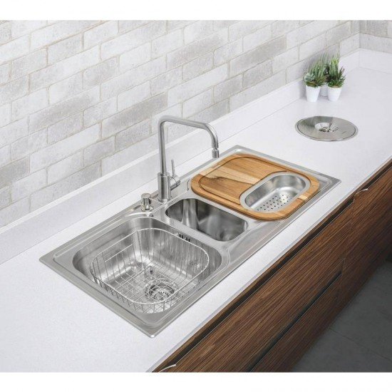 TORNEIRA MISTURADORA INOX MONOCOM.ANGOLARE