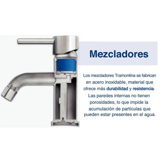 MISTURADOR MONOCOMANDO ANGOLARE EM AÇO INOX GOLD COM BICA ARTICULADA COM REVESTIMENTO PVD TRAMONTINA