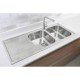 TORNEIRA MISTURADORA MONDE PLUS EM AÇO INOX COM EXTENSOR MONOCOMANDO TRAMONTINA