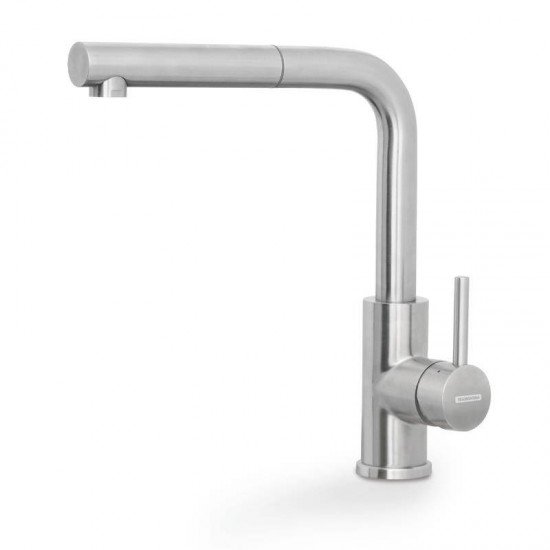 TORNEIRA MISTURADORA MONDE PLUS EM AÇO INOX COM EXTENSOR MONOCOMANDO TRAMONTINA