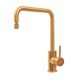 MISTURADOR MONOCOMANDO ANGOLARE EM AÇO INOX GOLD COM BICA ARTICULADA COM REVESTIMENTO PVD TRAMONTINA