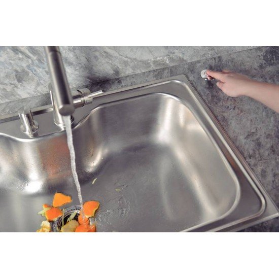 TRITURADOR DE RESÍDUOS ALIMENTARES PARA CUBAS OU PIAS COM FURAÇÃO PARA VÁLVULA DE 4 1/2 COM POTÊNCIA DE 0,75 HP TRAMONTINA