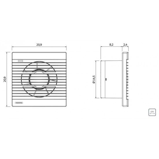 EXAUSTOR PARA BANHEIRO BA 150 TRAMONTINA