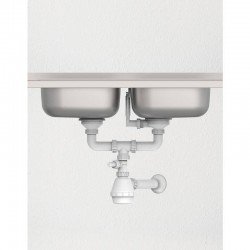 SIFAO DUPLO TRAMONTINA EM POLIPROPILENO PARA PIAS E CUBAS