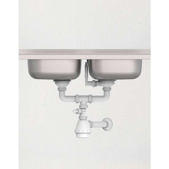 SIFAO DUPLO TRAMONTINA EM POLIPROPILENO PARA PIAS E CUBAS