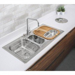 CESTA AUXILIAR TRAMONTINA QUADRADA EM ARAME CROMADO PARA CUBAS E PIAS 31,5X30,8CM