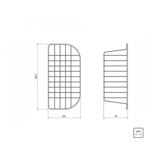 CESTA ARAMADA EM ACO INOX 215X425MM PARA CUBA DE SOBREPOR MAXI MORGANA TRAMONTINA