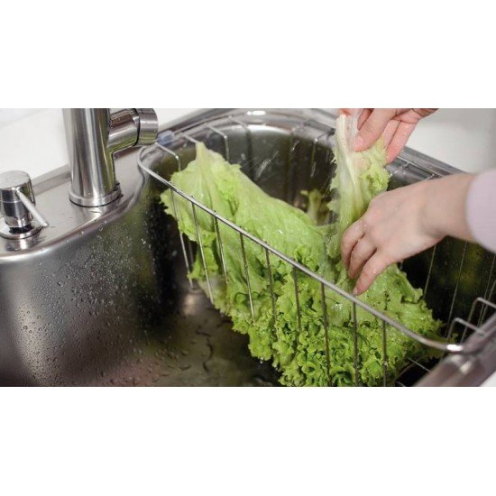 CESTA ARAMADA PARA CUBAS DE SOBREPOR E UNDERMOUNT MORGANA COMPACT 48 FX EM AÇO INOX TRAMONTINA