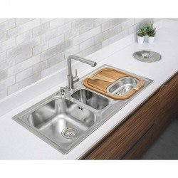 TABUA PARA CUBAS E PIAS DE COZINHA TRAMONTINA EM MADEIRA 42X36CM