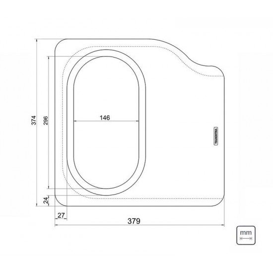 TÁBUA PARA CUBA DE SOBREPOR MORGANA COMPACT 48 FX