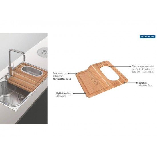 TABUA MADEIRA PARA CUBA MAXI MORGANA TRAMONTINA