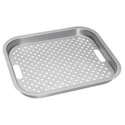 BANDEJA PERFURADA TRAMONTINA EM ACO INOX PARA PIAS E CUBAS 41X35CM