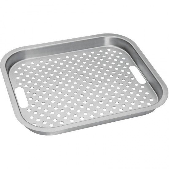 BANDEJA PERFURADA TRAMONTINA EM ACO INOX PARA PIAS E CUBAS 42X36CM