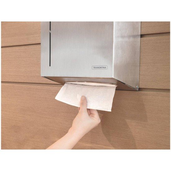 DISPENSER PARA PAPEL TOALHA EM ACO INOX