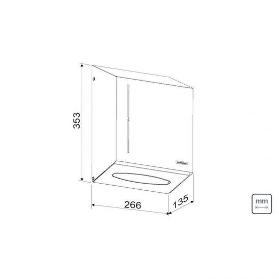 DISPENSER PARA PAPEL TOALHA EM ACO INOX