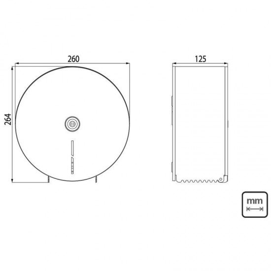 DISPENSER PARA PAPEL HIGIENICO EM ACO INOX