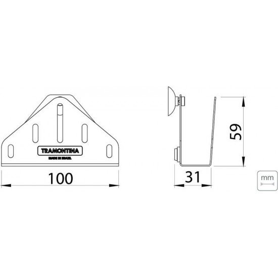 SUPORTE PARA ESPONJA DE LAVAR LOUÇA TRAMONTINA EM AÇO INOX