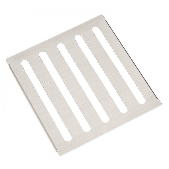 ESCORREDOR TRAMONTINA EM AÇO INOX COM ACABAMENTO SCOTCH BRITE PARA SOBREPOR NO CANAL ORGANIZADOR 15X15 CM