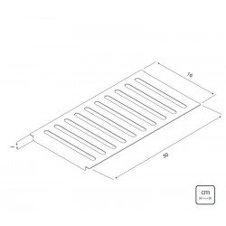 ESCORREDOR EM AÇO INOX ACABAMENTO SCOTCH BRITE PARA USO NO CANAL ORGANIZADOR TRAMONTINA