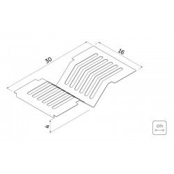 ESCORREDOR DE PRATOS EM AÇO INOX ACABAMENTO SCOTCH BRITE PARA USO NO CANAL ORGANIZADOR TRAMONTINA