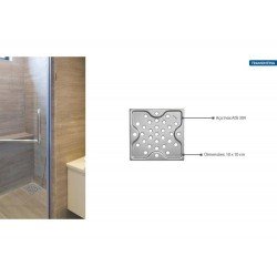 KIT 12 UNI RALO QUADRADO ACO INOX 100X100MM AC TRAMONTINA