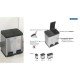 LIXEIRA RETANGULAR PEDAL TRAMONTINA DUPLA ACO INOX ACABAMENTO SCOTCH BRITE E BALDE INTERNO REMOVIVEL
