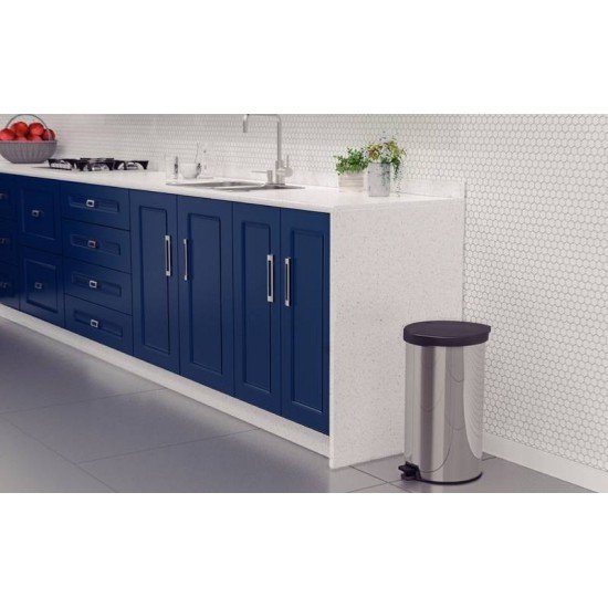 LIXEIRA NEW INOX COM PEDAL E ACABAMENTO POLIDO 20 LITROS TRAMONTINA