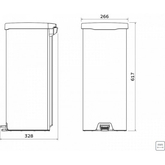LIXEIRA INOX COM PEDAL NEW COM ACABAMENTO POLIDO 30 LTRAMONTINA