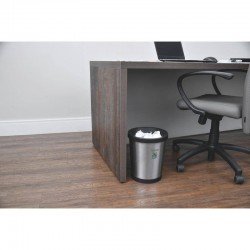 CESTO PARA PAPEL TRAMONTINA EM ACO INOX ACABAME SCOTCH BRITE BASE E ARO EM POLIPROPILENO 12 L KONIKA