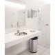 LIXEIRA INOX TRAMONTINA SEM TAMPA COM ACABAMENTO SCOTCH BRITE BASE E ARO EM POLIPROPILENO 50L KONIKA