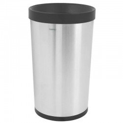 LIXEIRA INOX TRAMONTINA SEM TAMPA COM ACABAMENTO SCOTCH BRITE BASE E ARO EM POLIPROPILENO 50L KONIKA