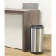 LIXEIRA INOX TRAMONTINA COM ACABAMENTO SCOTCH BRITE ARO E BASE EM POLIPROPILENO 23L