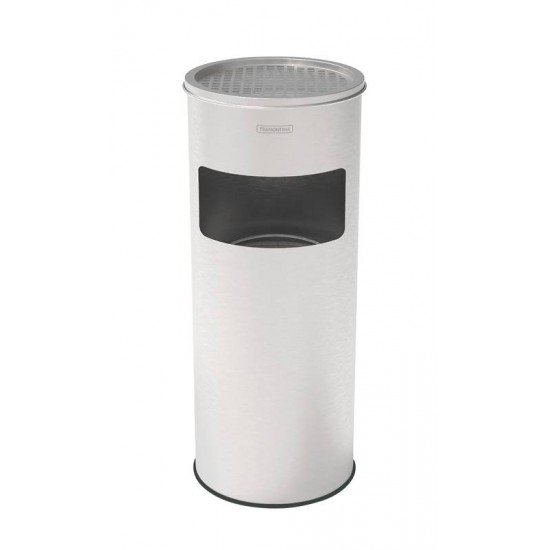 LIXEIRA INOX CINZEIRO COM ACABAMENTO SCOTCH BRITE 11 L TRAMONTINA